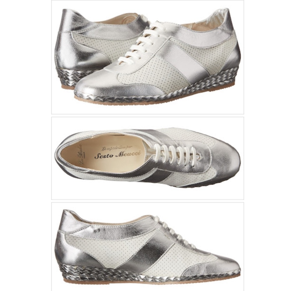 Sesto Meucci 213 Wedge Oxford Sneaker. Italy design & craftsmanship Sz. 7
